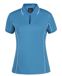 Jb's Wear Casual Wear Aqua/White / 8 JB'S Women’s Piping Polo 7LPI