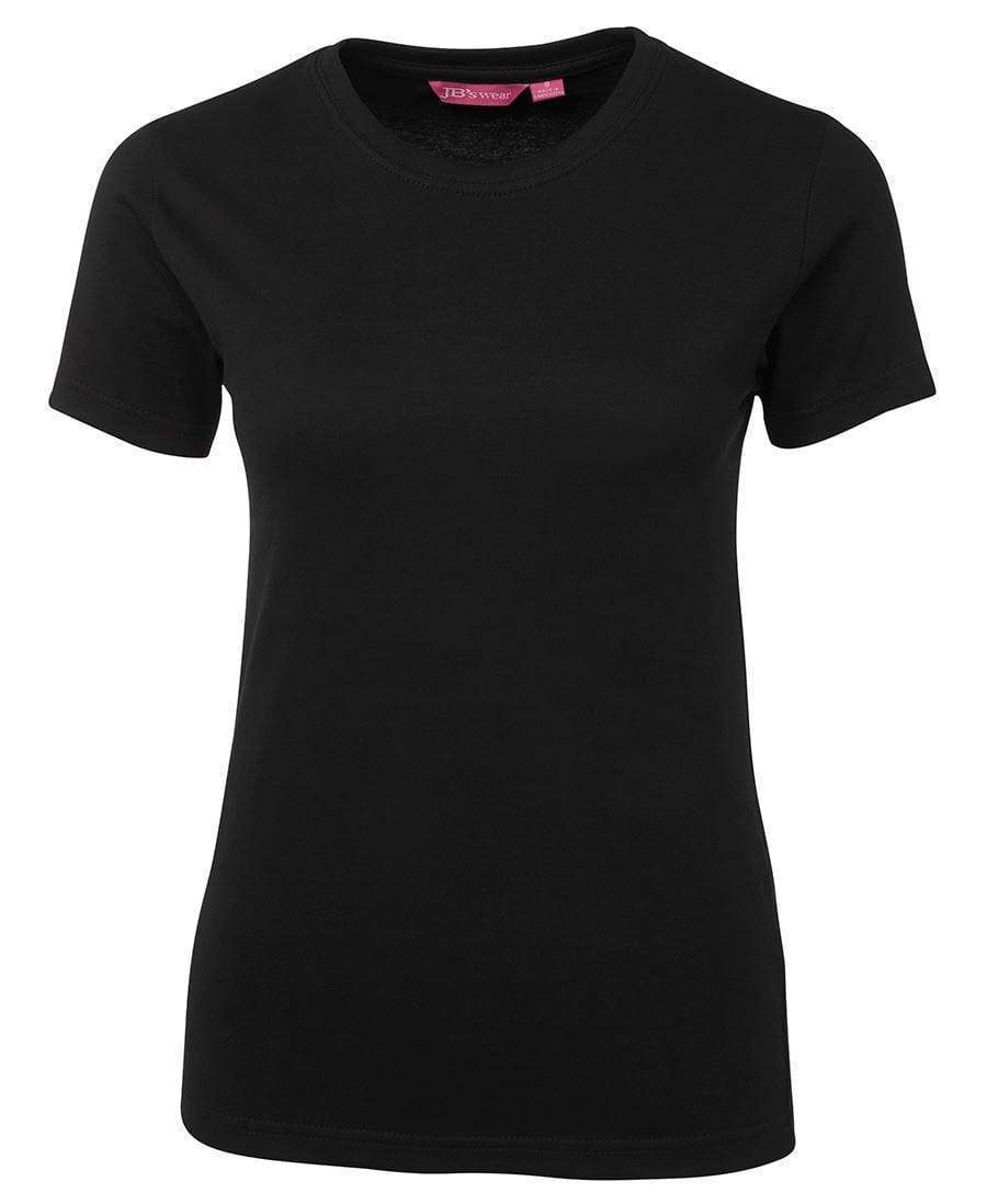 Jb's Wear Casual Wear Black / 10 Cotton Ladies Tee 1LHT