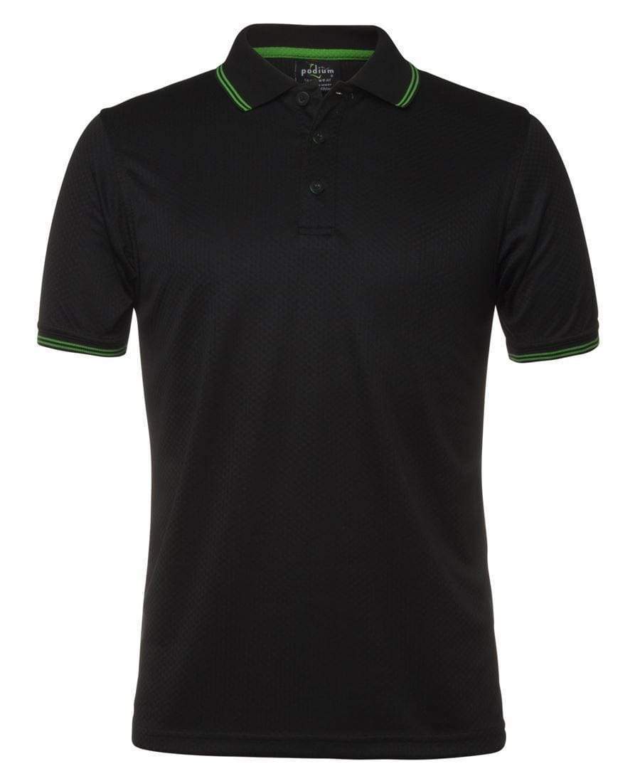 Jb's Wear Casual Wear Black/Pea Green / S JB'S Jacquard Contrast Polo 7JCP