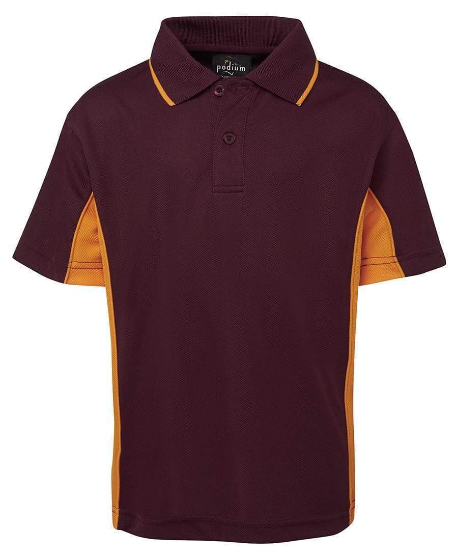 Jb's Wear Casual Wear Maroon/Gold / 4 JB'S Kid’s Contrast Polo 7PP3