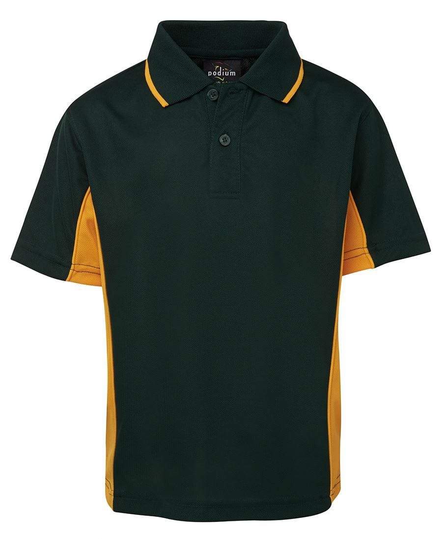 Jb's Wear Casual Wear Forest/Gold / 4 JB'S Kid’s Contrast Polo 7PP3