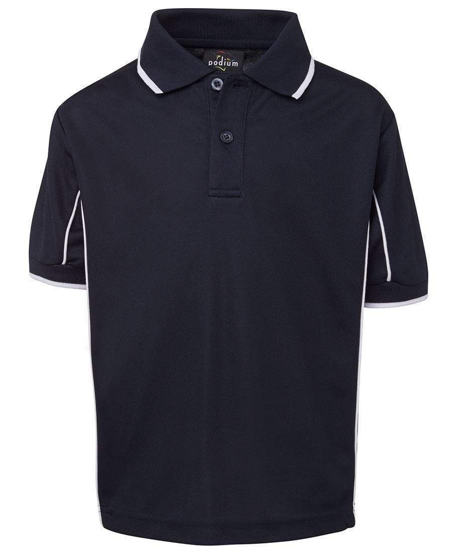 Jb's Wear Casual Wear Navy/White / 4 JB'S Kid’s Short Sleeve Piping Polo 7PIPS