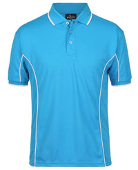 Jb's Wear Casual Wear Aqua/White / S JB'S Short Sleeve Piping Polo 7PIP