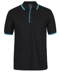 Jb's Wear Casual Wear Black/Aqua / S Jb's Wear Contrast Polo 2CP