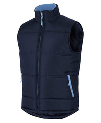 JB's puffer contrast vest 3ACV Casual Wear Jb's Wear Navy/Lt Blue 2XS 