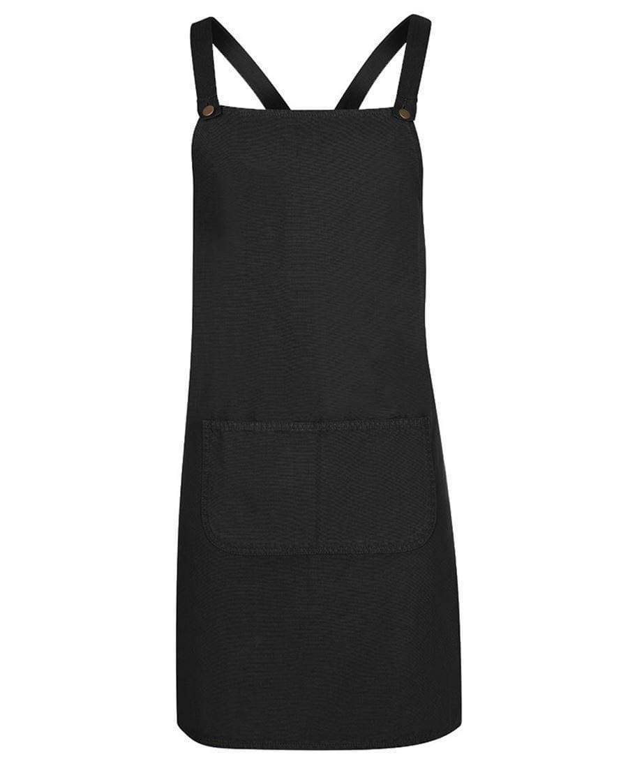 Jb's Wear Hospitality & Chefwear Black / BIB JB'S Cross-Back Canvas Apron (Without Straps) 5ACBC