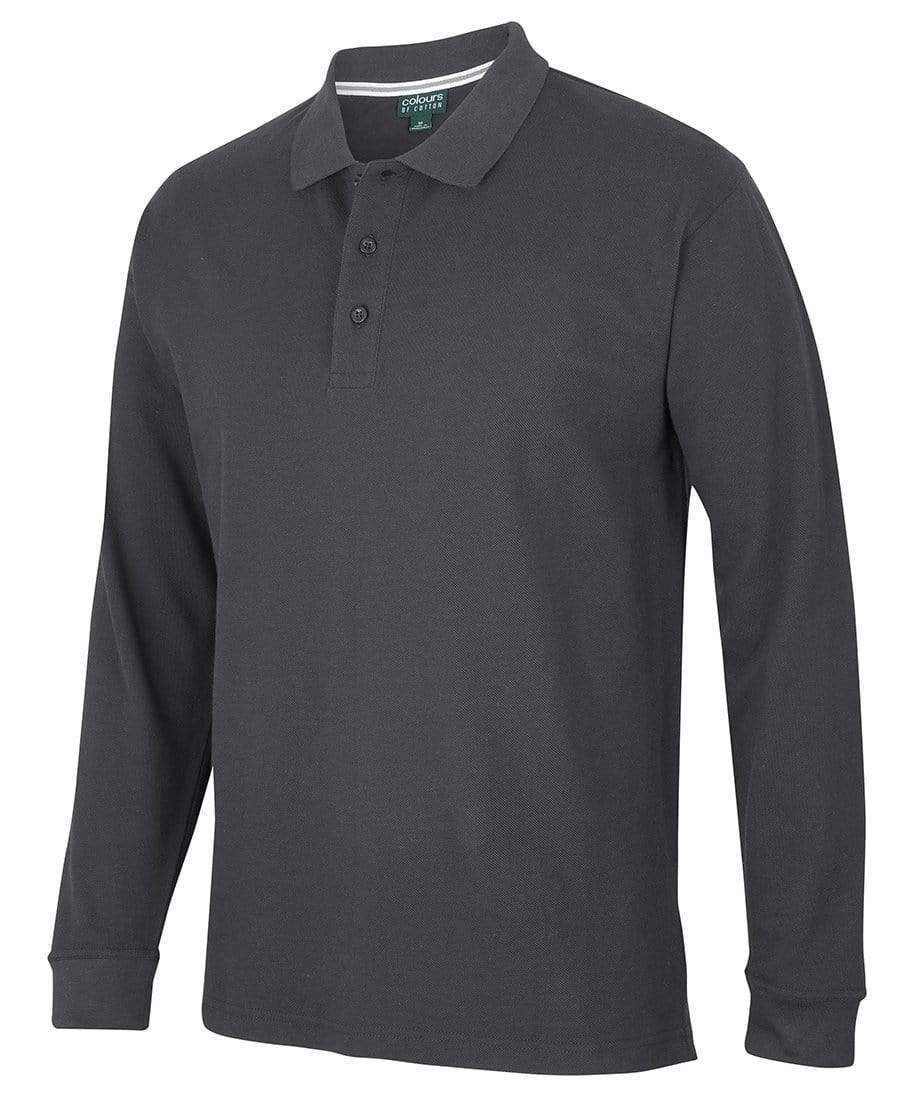 Jb's Wear Gunmetal / 2XS JB'S pique polo long sleeve S2ML