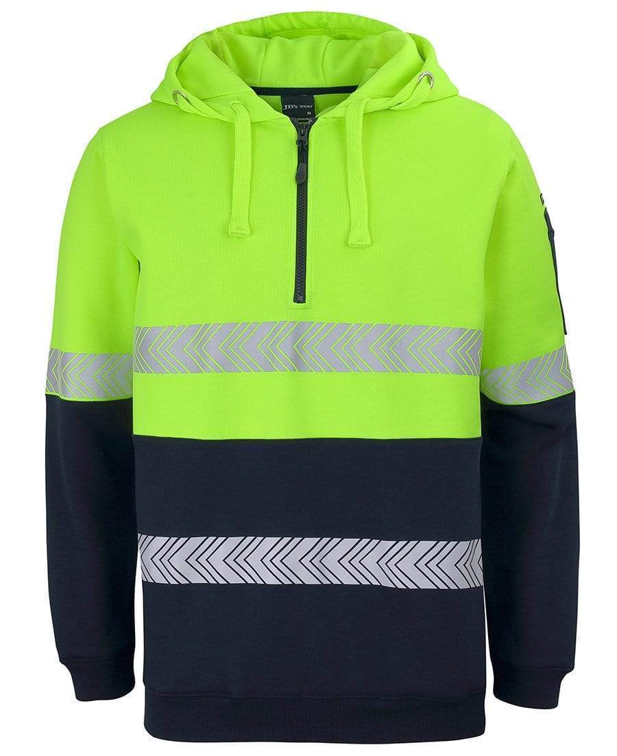 JB'S Wear Work Wear Lime/Navy / 2XS JB's day night segmented tape hoodie 6HZSH