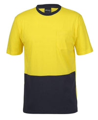 Jb's Wear Work Wear Yellow/Navy / XS JB'S Hi-Vis Cotton T-Shirt 6HVTC