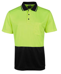 Jb's Wear Work Wear JB'S Hi-Vis Jacquard Non Cuff Polo 6HJNC