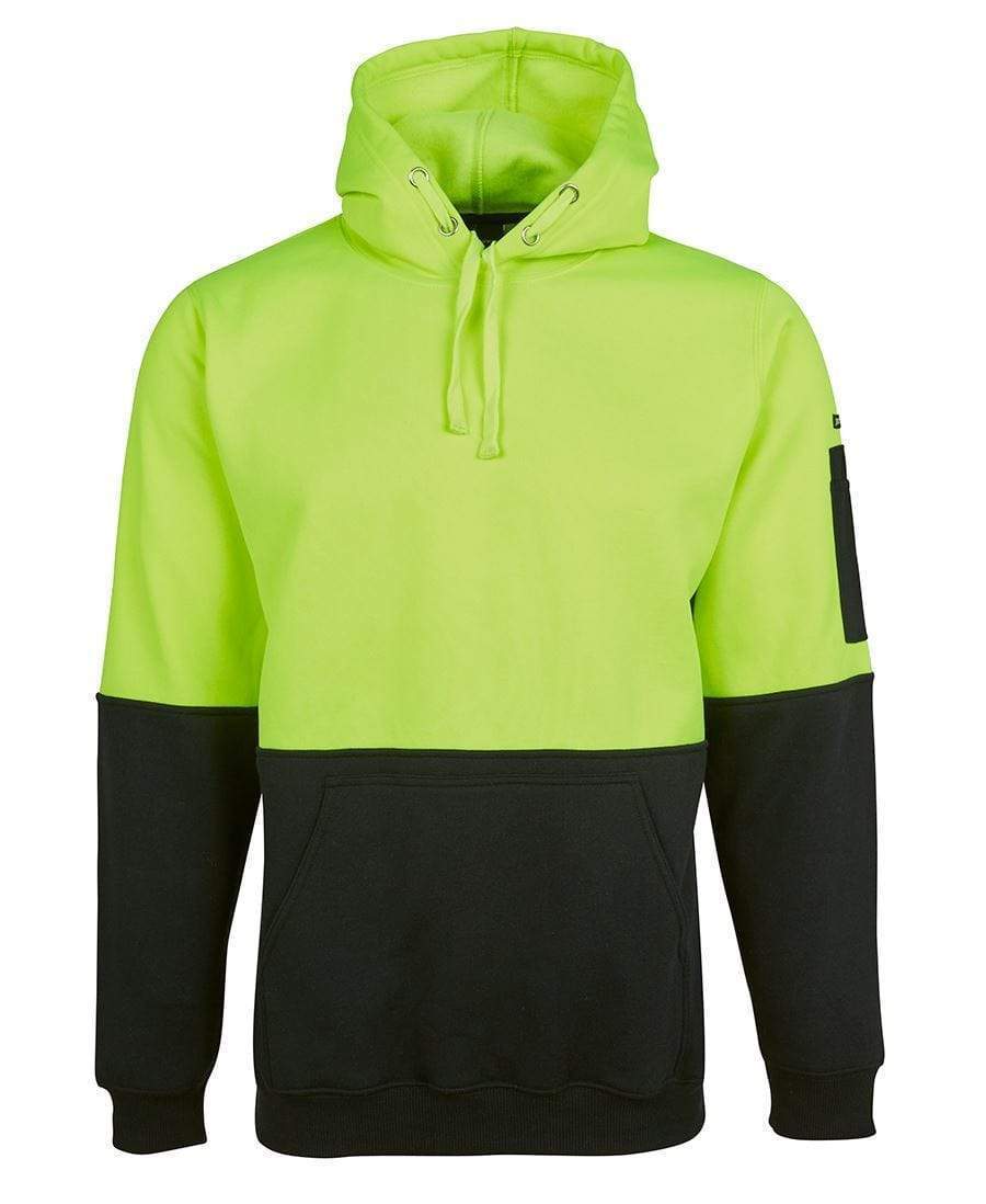 Jb's Wear Work Wear Lime/Black / XS JB'S Hi-Vis Pull Over Hoodie 6HVPH