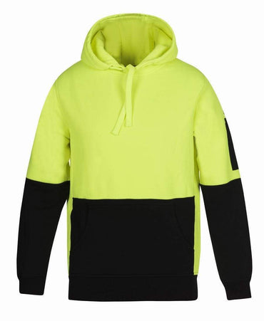 Jb's Wear Work Wear Lime/Black / S JB'S Hi-Vis Pull Over Hoodie 6HVPJ