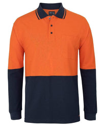 JB's hi vis tradiotional pique polo shirt 6HVQL Metro Workwear.