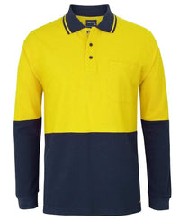 JB'S Wear Work Wear Yellow/Navy / 2XS JB's hi vis tradiotional pique polo shirt 6HVQL