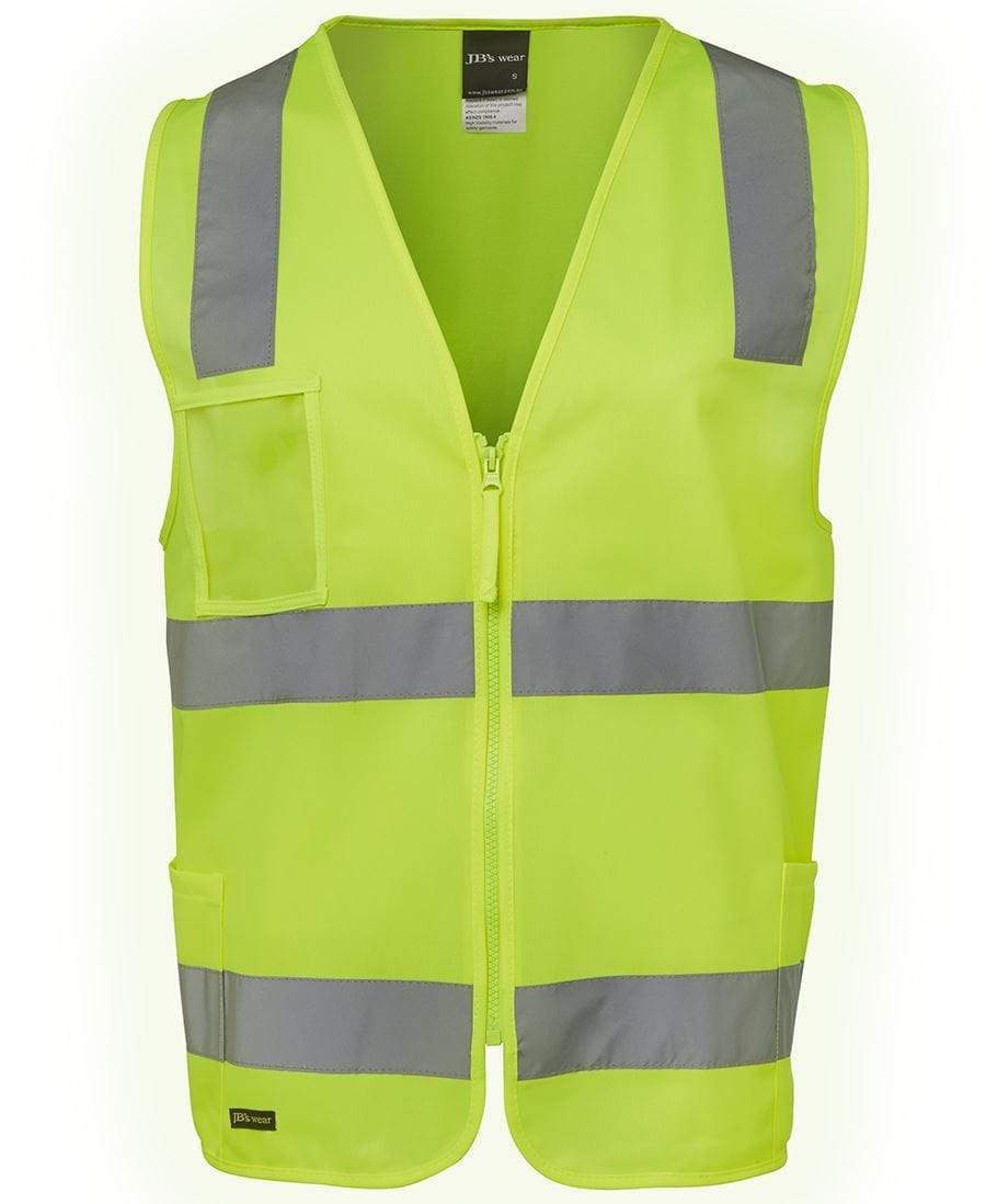 Jb's Wear Work Wear JB'S Hi-Vis Zip Safety Vest 6DNSZ