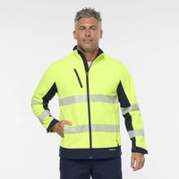 KingGee Originals Hi Vis Softshell Segmented Tape Jacket K55009