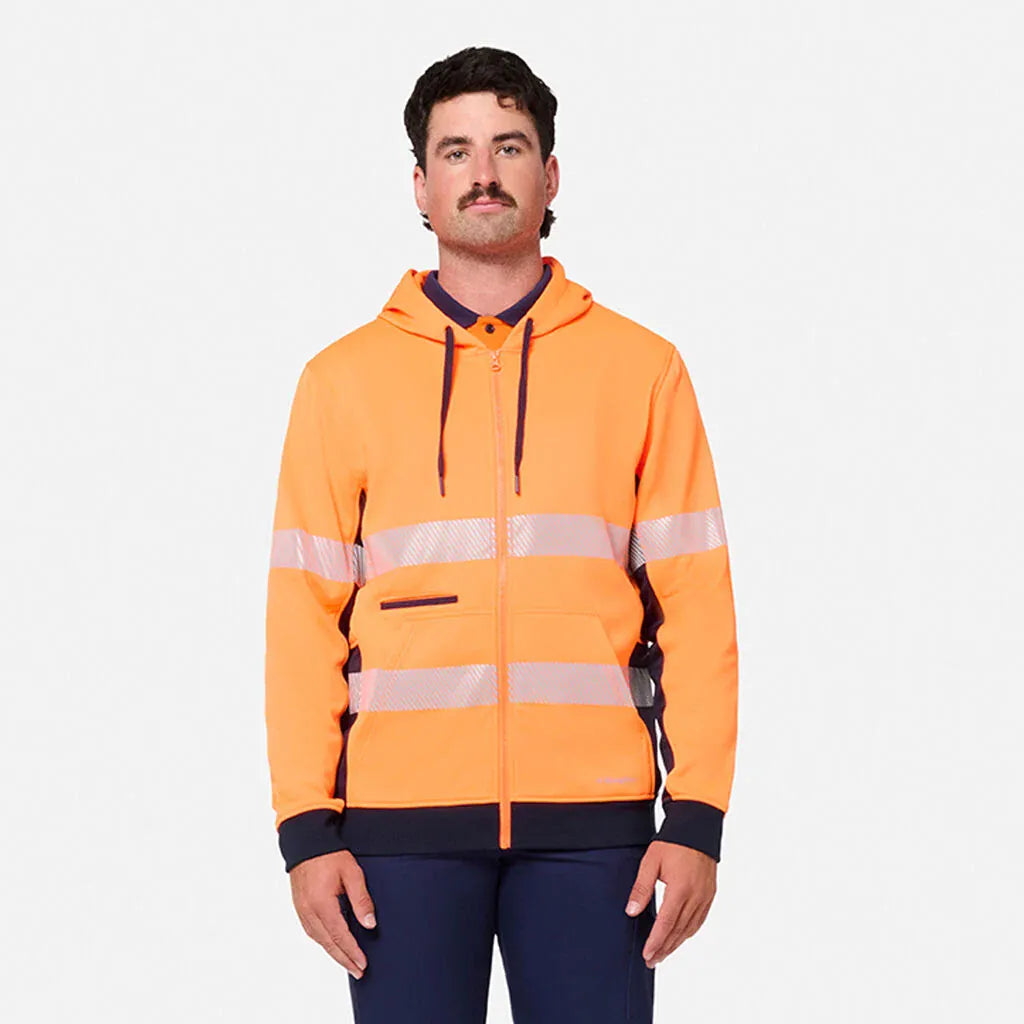 KingGee Originals Hi Vis Spliced Full Zip Hoodie K55018
