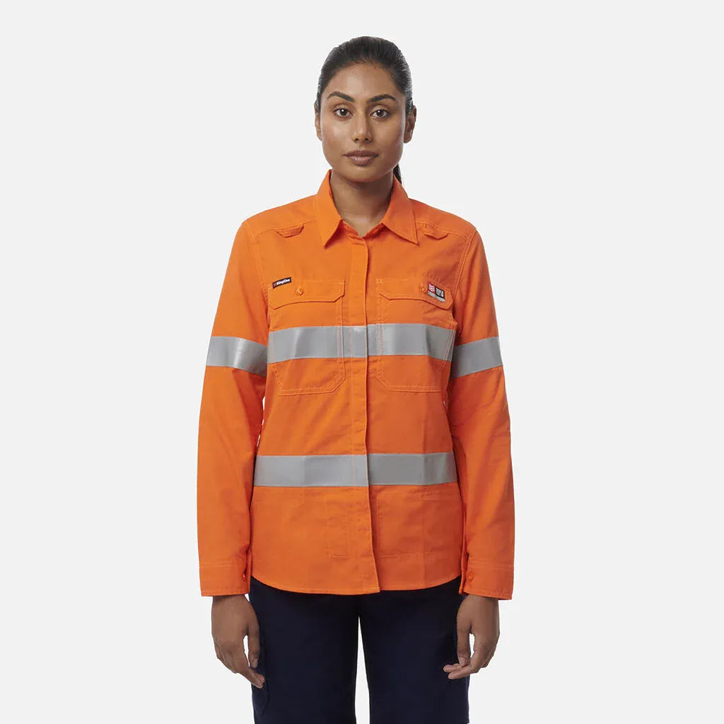 KingGee Women's Shieldtec Lenzing HRC2/PPE2 Long Sleeve Shirt K84003