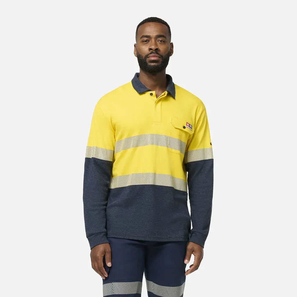 KingGee Flame Retardant HRC2/PPE2 FR Hi Vis Taped Polo Shirt K84008