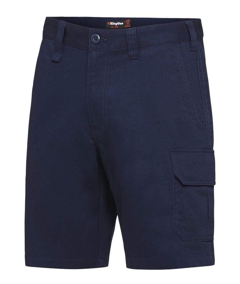 KingGee Work Wear Navy / 77 R KingGee Stretch Cargo Short  K07005