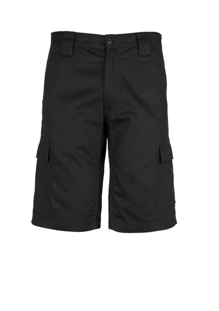 SYZMIK Men’s Drill Cargo Shorts ZW012 Work Wear Syzmik Black 72 