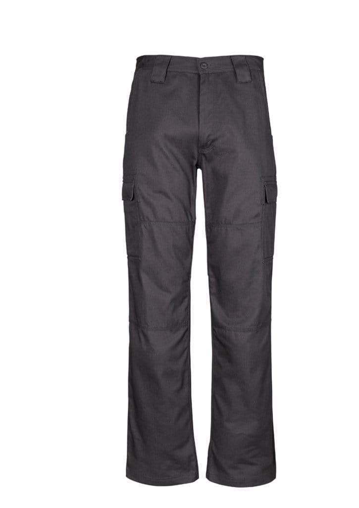 SYZMIK Men’s Midweight Drill Cargo Pants (Stout) ZW001S Work Wear Syzmik Charcoal 87S 