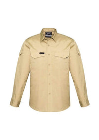 SYZMIK Men’s Rugged Cooling Men’s L/S Shirt ZW400 Work Wear Syzmik Khaki 7XL 