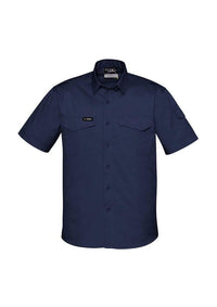 SYZMIK Men’s Rugged Cooling Men’s S/S Shirt ZW405 Work Wear Syzmik Navy S 