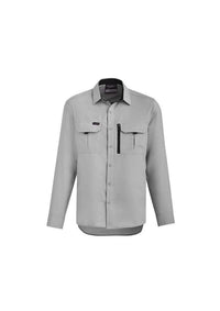 SYZMIK mens outdoor l/s shirt zw460 Work Wear Syzmik Stone 7XL 