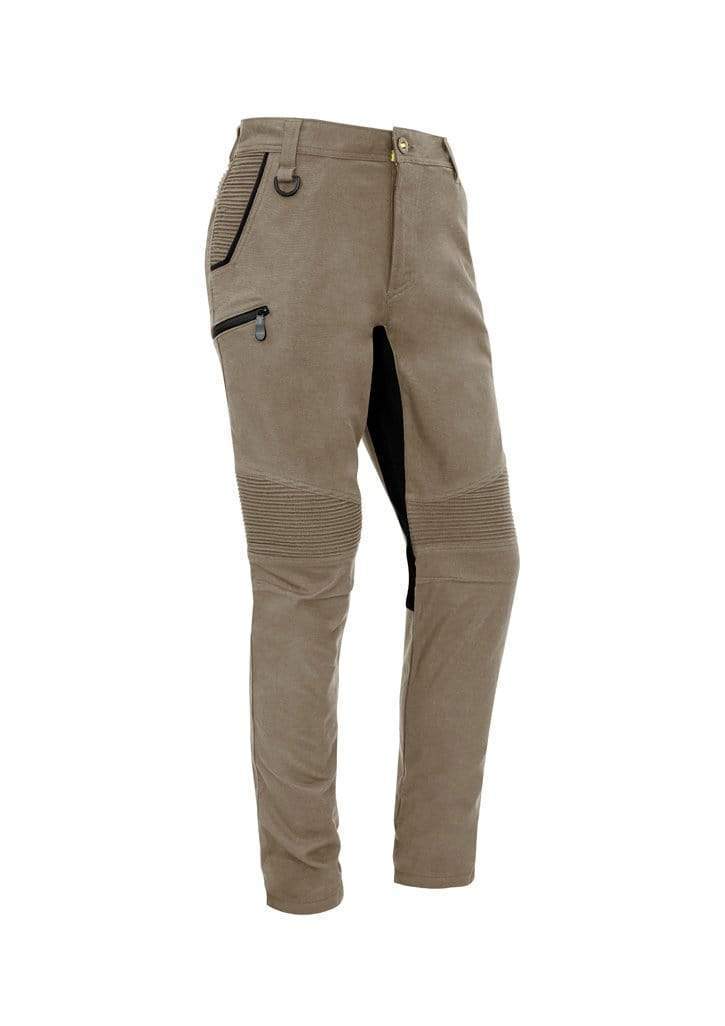 SYZMIK mens streetworx stretch pant non-cuffed zp320 Work Wear Syzmik Khaki 72 