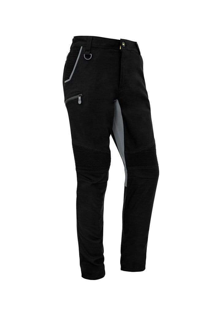 SYZMIK mens streetworx stretch pant non-cuffed zp320 Work Wear Syzmik Black 72 