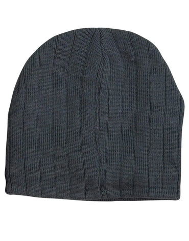 Cable Knit Beanie With Fleece Head BandCH64 Metro Workwear.