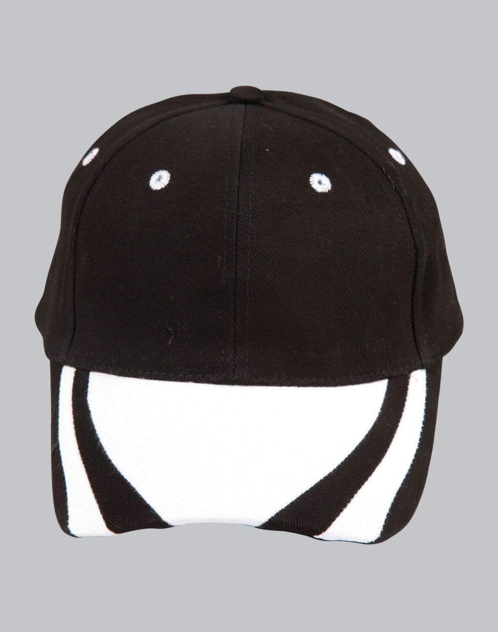 Contrast Peak Cap Ch67 Active Wear Winning Spirit Black/White One size 