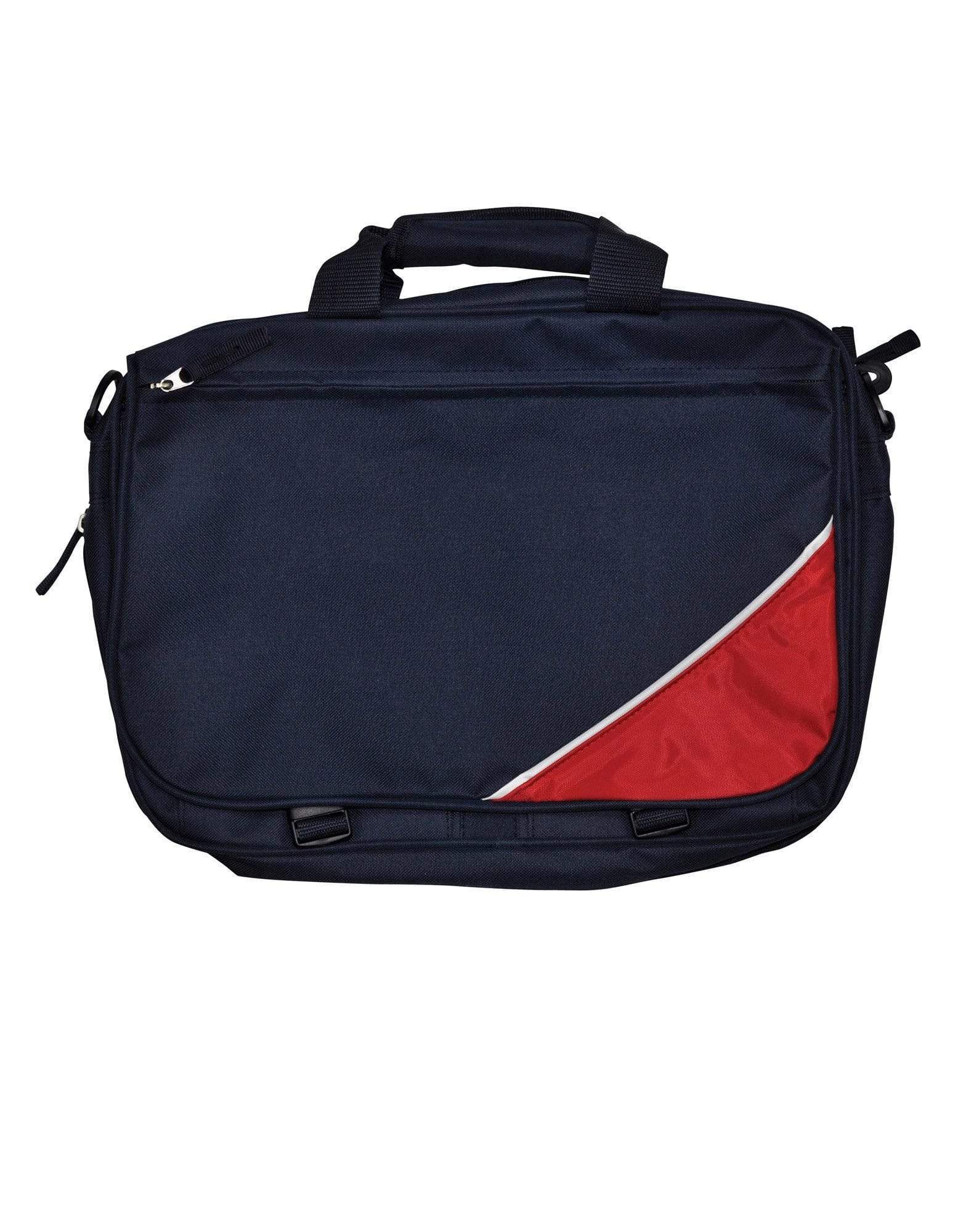 Motion Flap Satchel/shoulder Bag B1002 Active Wear Winning Spirit Navy/White/Red "(w)39cm x (h)29cm x (d)12cm, 13.6 Litres Capacity" 