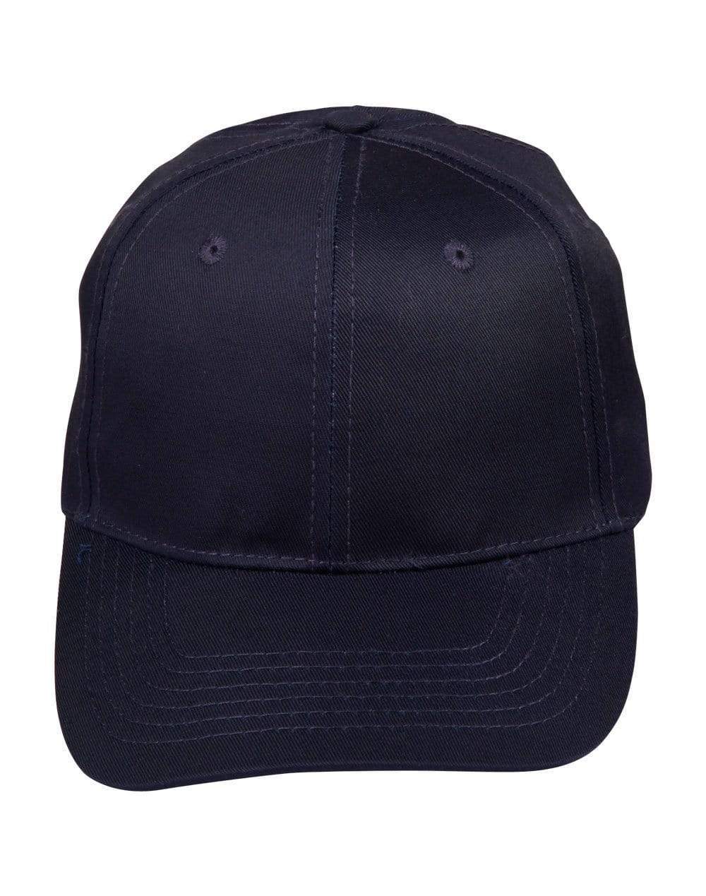 Polycotton Twill Cap Ch13 Active Wear Winning Spirit Navy One size 