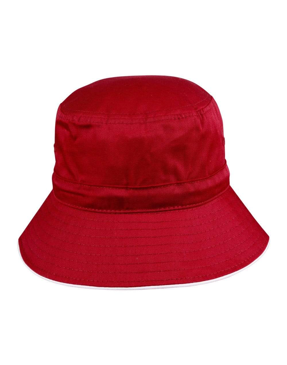 Sandwich Bucket Hat With Toggle H1033 Active Wear Winning Spirit Maroon/White S 