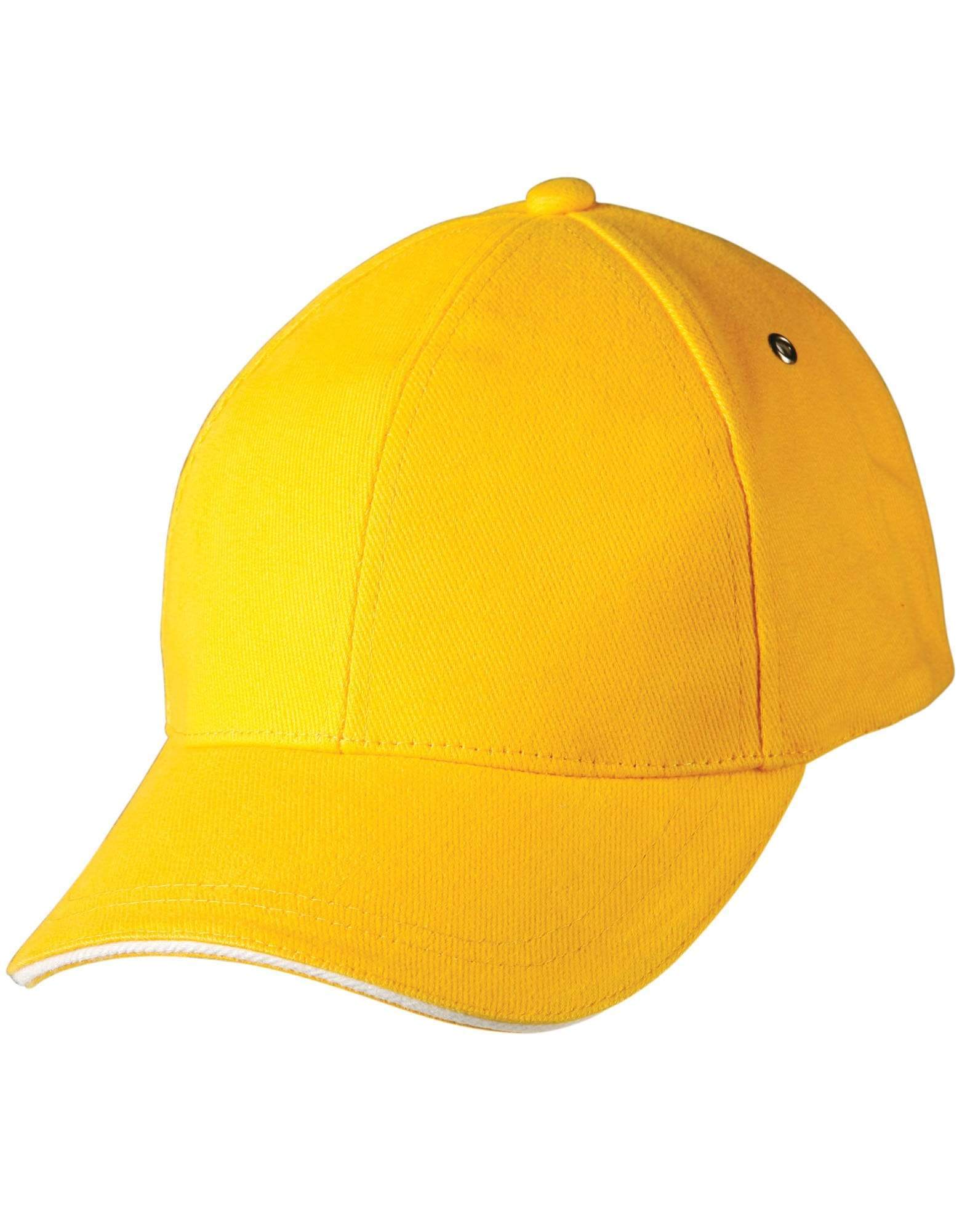 Sandwich Peak Cap Ch18 Active Wear Winning Spirit Gold/White One size fits most 