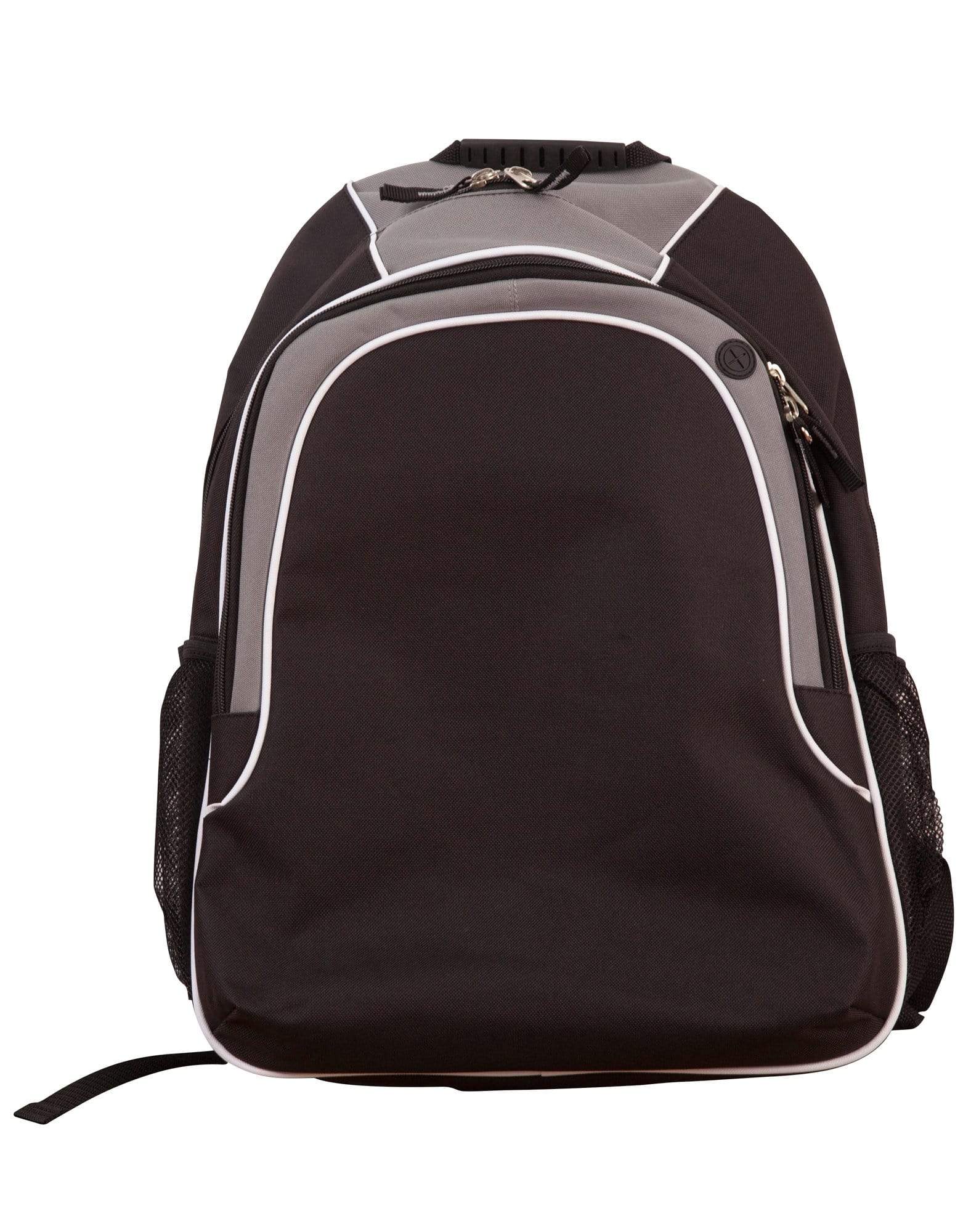 WINNER BACKPACK B5020 Active Wear Winning Spirit Black/White/Grey "(w)35.5cm (h) 43cm (d)15.5cm Capacity: 23 Litres" 