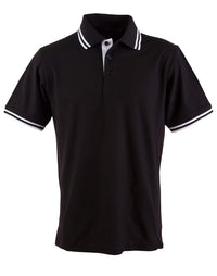 Winning Spirit Grace Polo Shirt Kids PS65K Casual Wear Winning Spirit Black/White 6K 