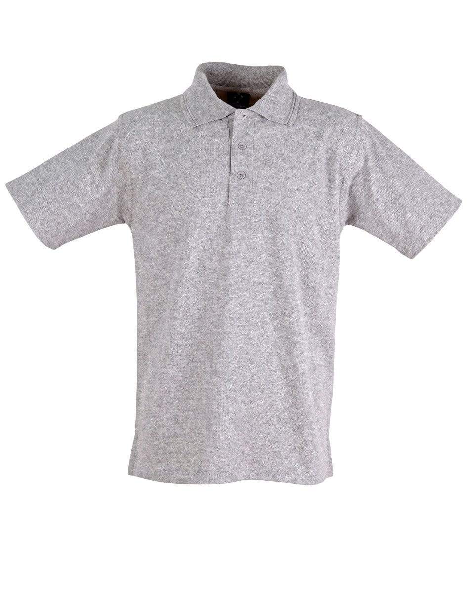 Winning Spirit Traditional Polo Shirt Unisex PS11 Casual Wear Winning Spirit Grey XS 