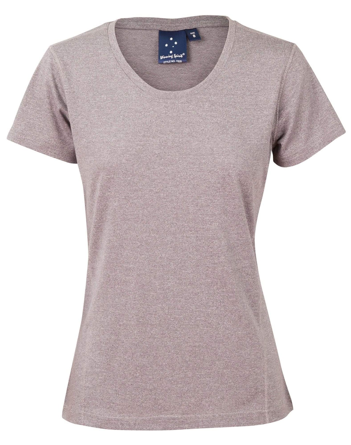 High Performance Heather Tee Ladies Ts28 Casual Wear Winning Spirit Grey 8 