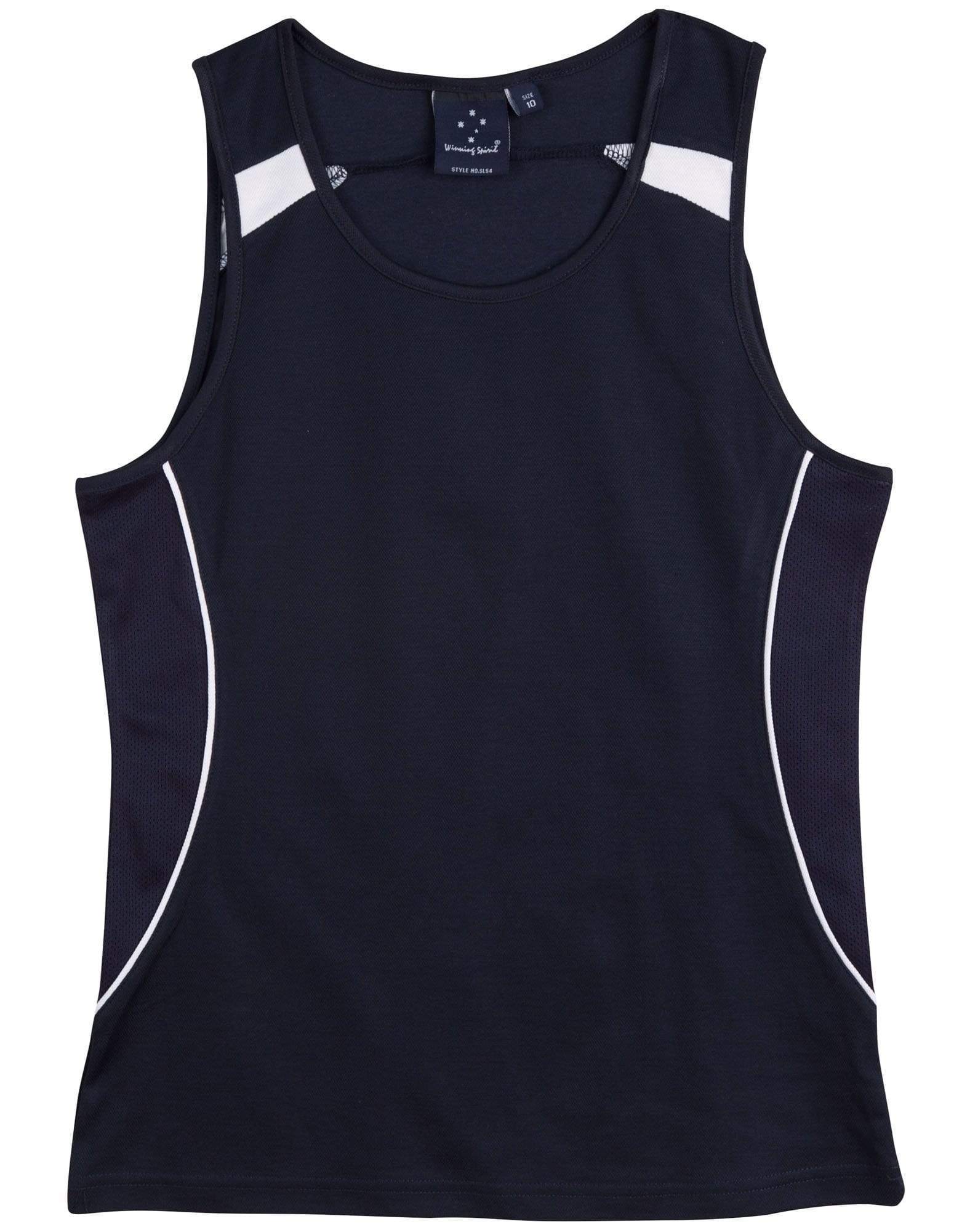 Legend Singlet Ladies Sl54 Casual Wear Winning Spirit Navy/White 8 