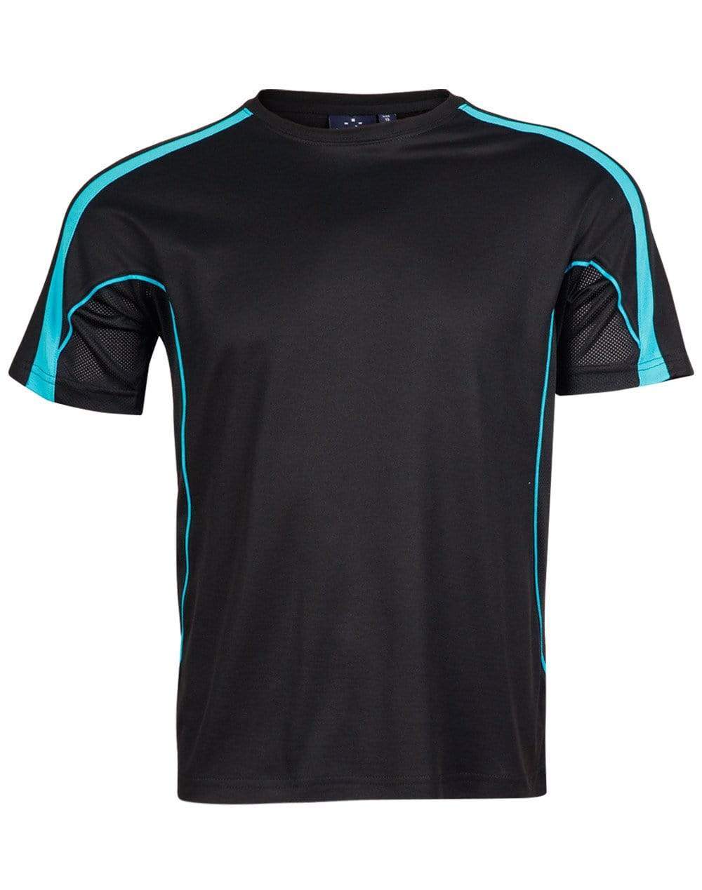 Legend Tee Shirt Men's Ts53 Casual Wear Winning Spirit Black/Aqua/Blue XS 