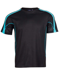 Legend Tee Shirt Men's Ts53 Casual Wear Winning Spirit Black/Aqua/Blue XS 