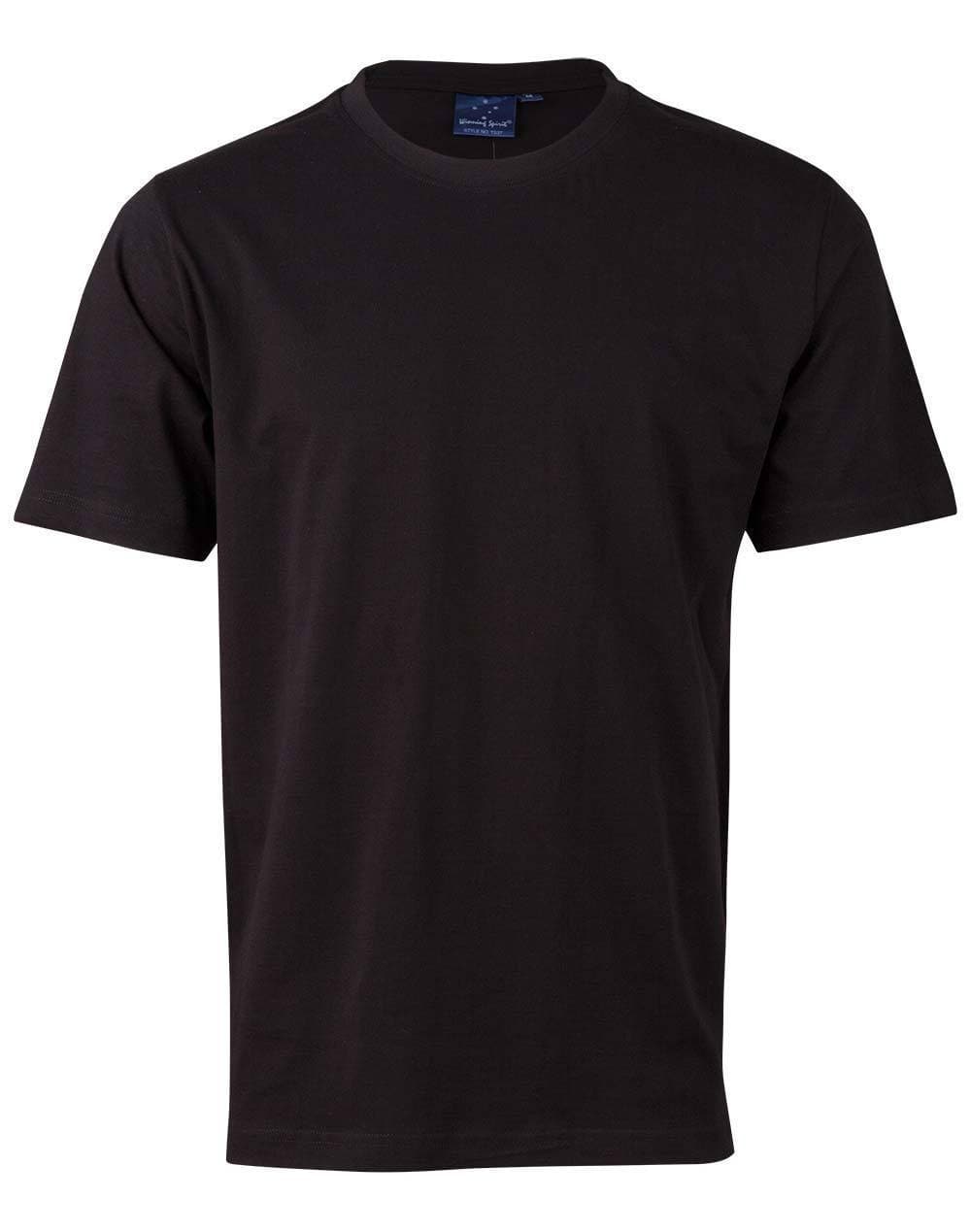 Savvy Tee Men's Ts37 Casual Wear Winning Spirit Black XS 