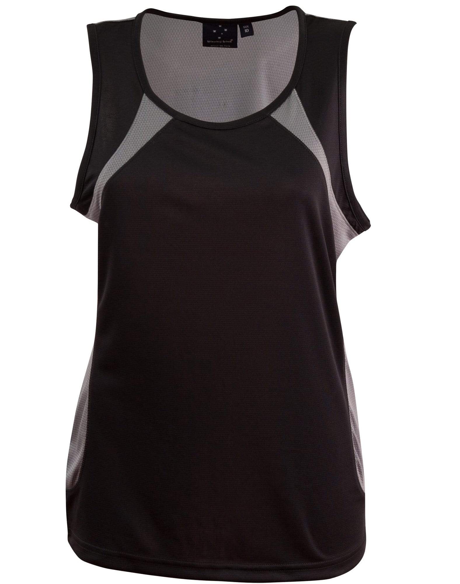 Sprint Singlet Ladies Ts74 Casual Wear Winning Spirit Black/Ash 6 