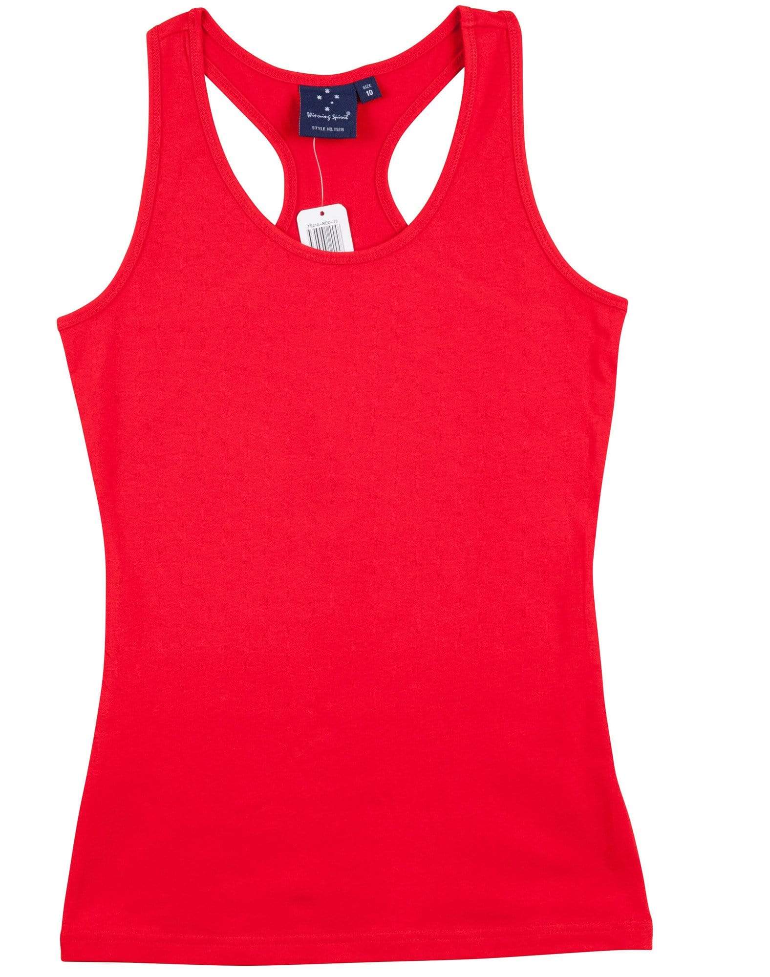 Stretch Raceback Singlet Ladies Ts21a Casual Wear Winning Spirit Red 8 