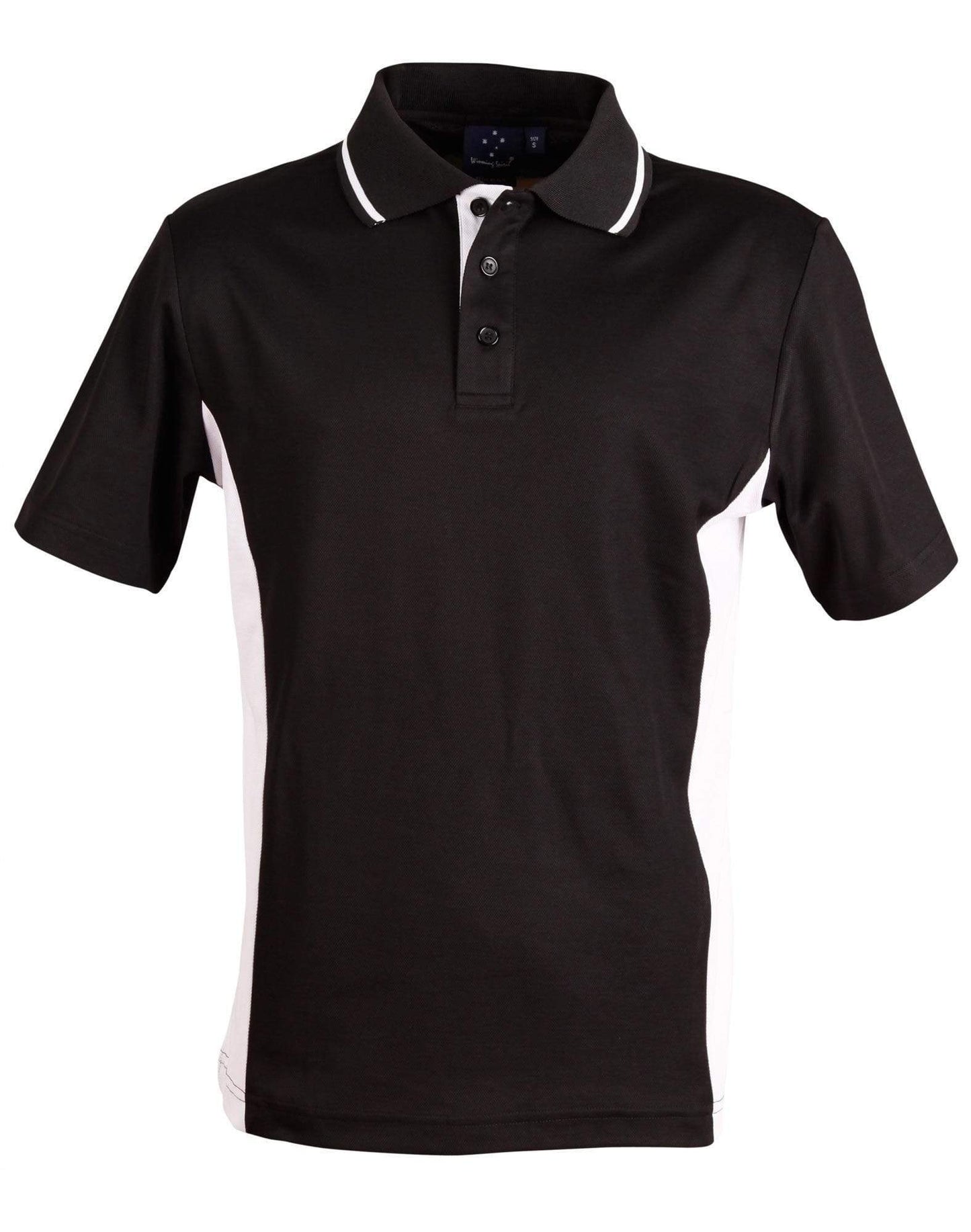 Teammate Polo Men's Ps73 Casual Wear Winning Spirit Black/White S 