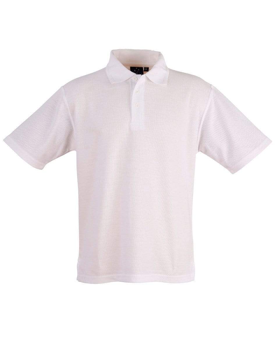 Winning Spirit Traditional Polo Shirt Unisex PS11 Casual Wear Winning Spirit White XS 