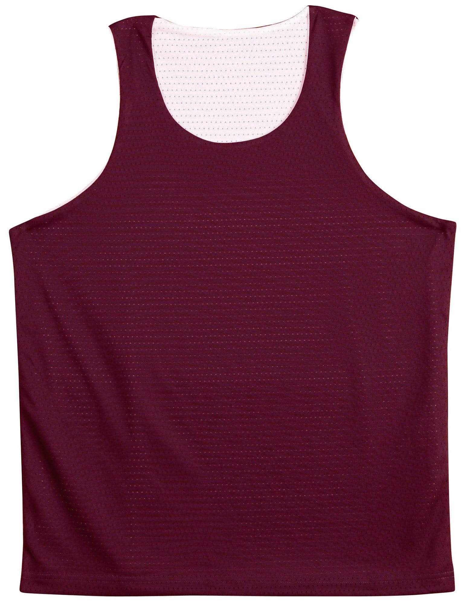 Winning Spirit Airpass Reversible Basketball Singelt Ts81 Casual Wear Winning Spirit Maroon/White S 